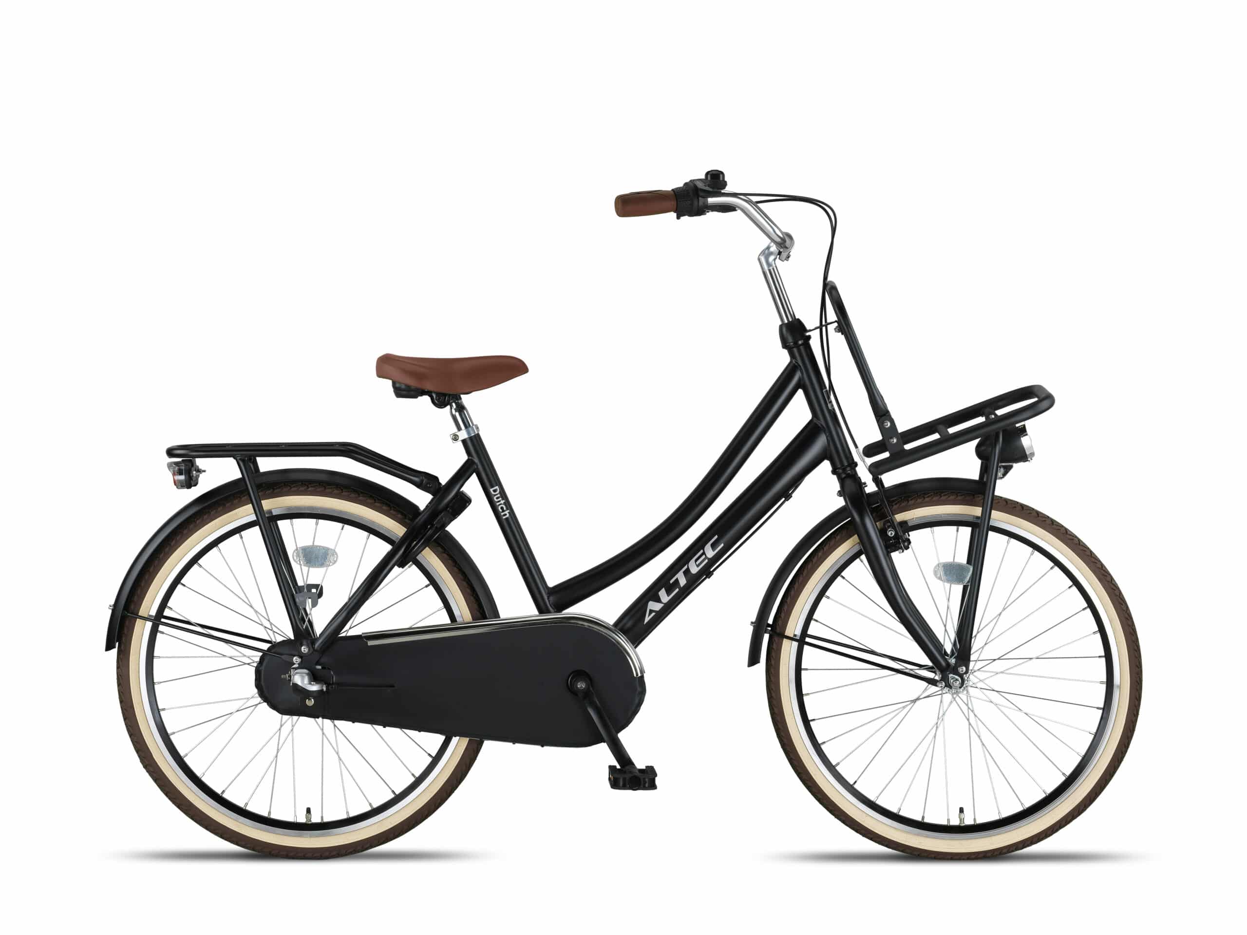 Altec Dutch Dames Transportfiets 24 inch 42 cm Zwart Mat