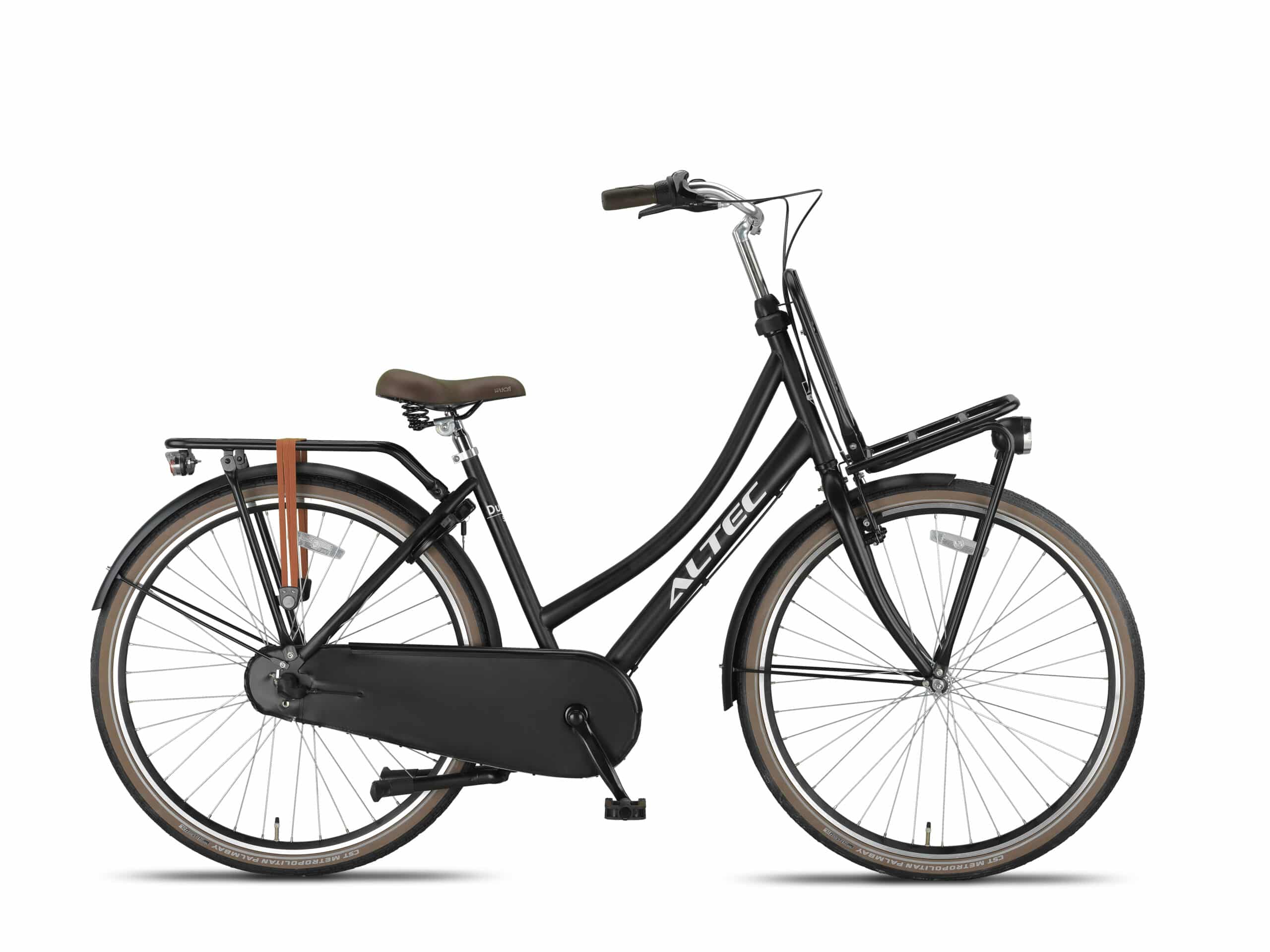 Altec Dutch Transportfiets 28 inch N-3 57 cm Mat Zwart