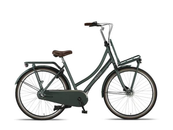 Altec Retro Dames Transportfiets 28 inch 53 cm Groen Metalic