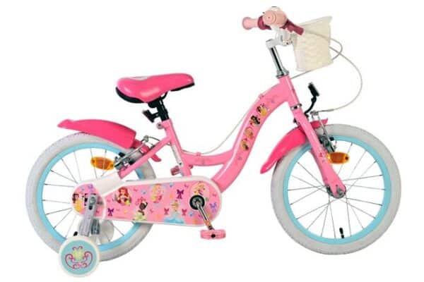 Magic Royals Kinderfiets 16 inch Meisjesfiets Roze Twee Handremmen