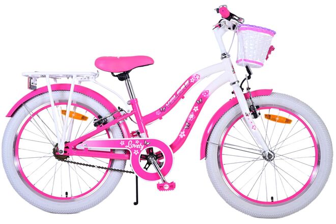 Volare Lovely Kinderfiets 20 inch Meisjesfiets Roze Twee Handremmen