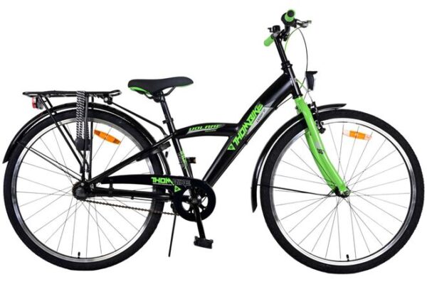 Volare Thombike 26 inch Jongensfiets Zwart Groen 3 Versnellingen
