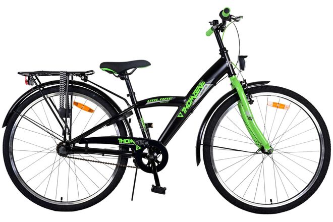 Volare Thombike 26 inch Jongensfiets Zwart Groen 3 Versnellingen