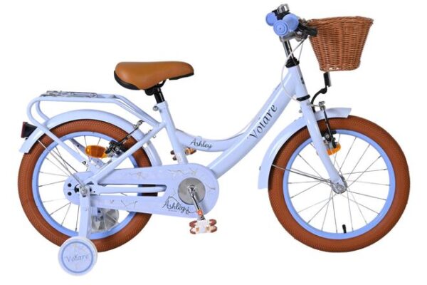 Volare Ashley Kinderfiets 16 inch Meisjesfiets Pastel Blauw Twee Handremmen