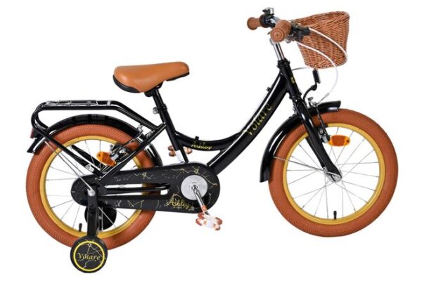 Volare Ashley Kinderfiets 16 inch Meisjesfiets Zwart Twee Handremmen