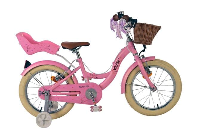 Volare Blossom Kinderfiets 16 inch Meisjesfiets Roze Twee Handremmen