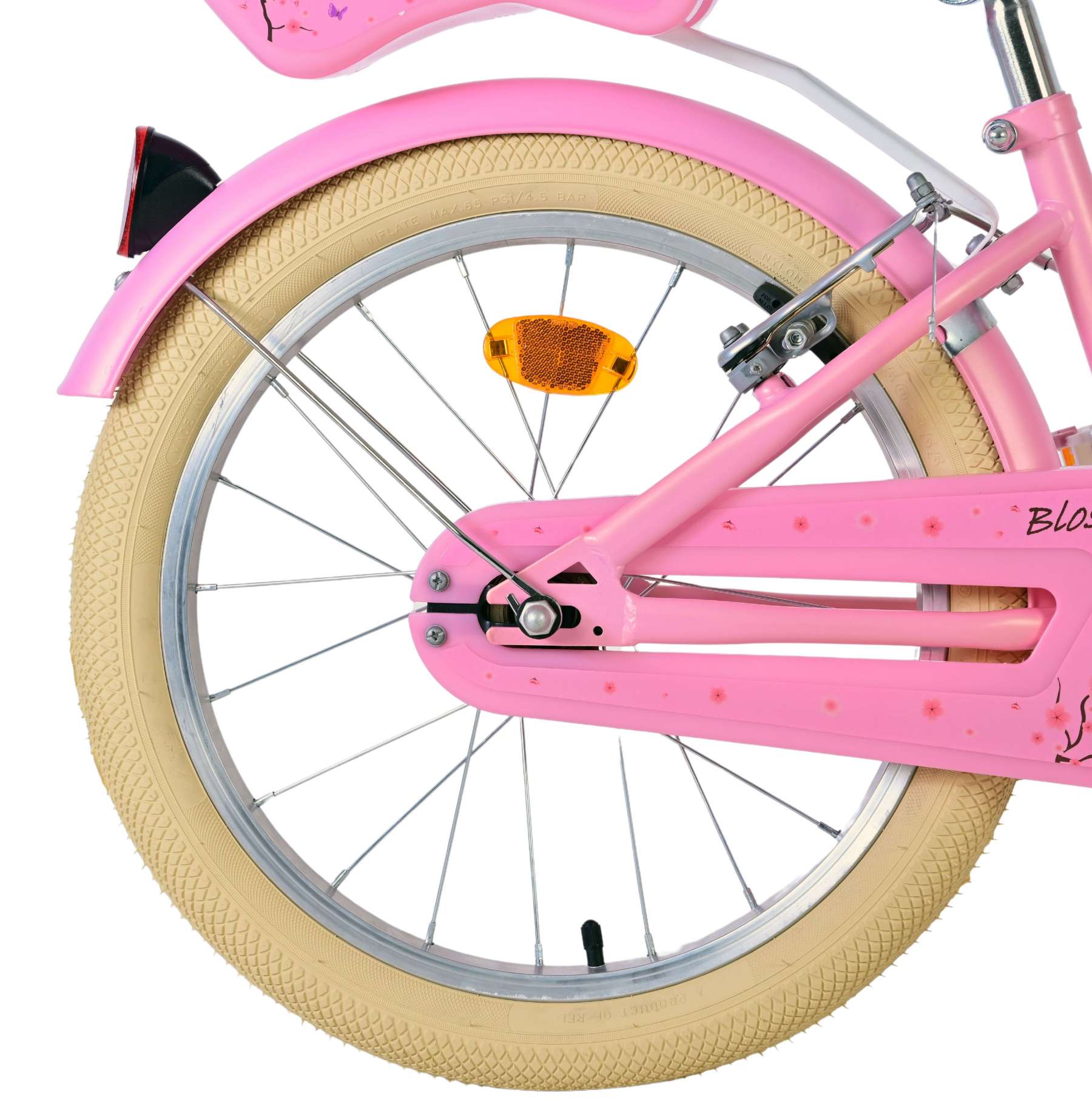 Volare Blossom Kinderfiets 18 inch Meisjesfiets Roze Twee Handremmen - Afbeelding 3