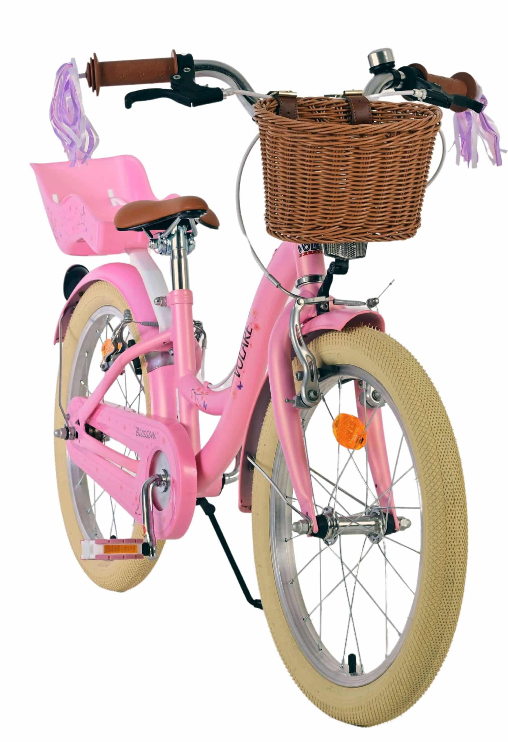 Volare Blossom Kinderfiets 18 inch Meisjesfiets Roze Twee Handremmen - Afbeelding 6