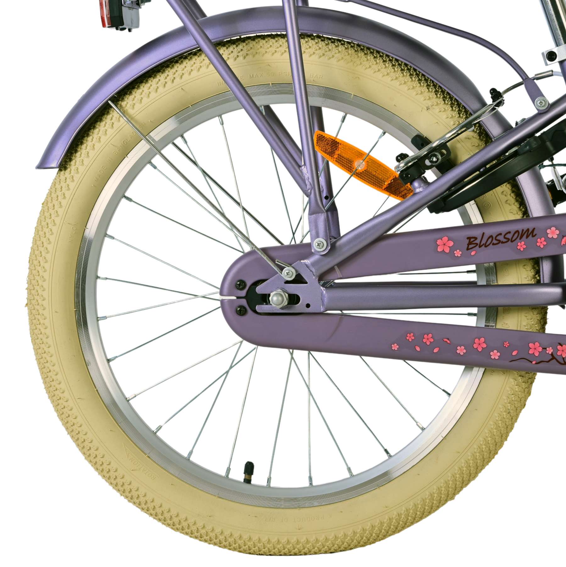 Volare Blossom Kinderfiets 20 inch Meisjesfiets Paars Twee Handremmen - Afbeelding 2