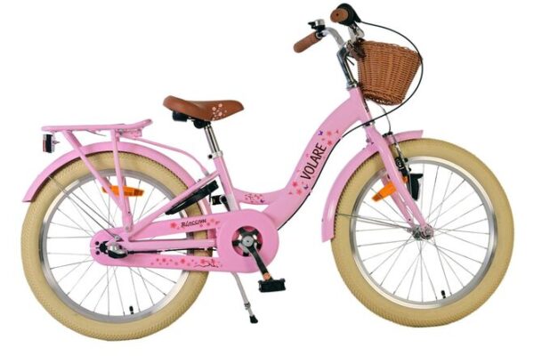 Volare Blossom Kinderfiets 20 inch Meisjesfiets Roze 3 Versnellingen
