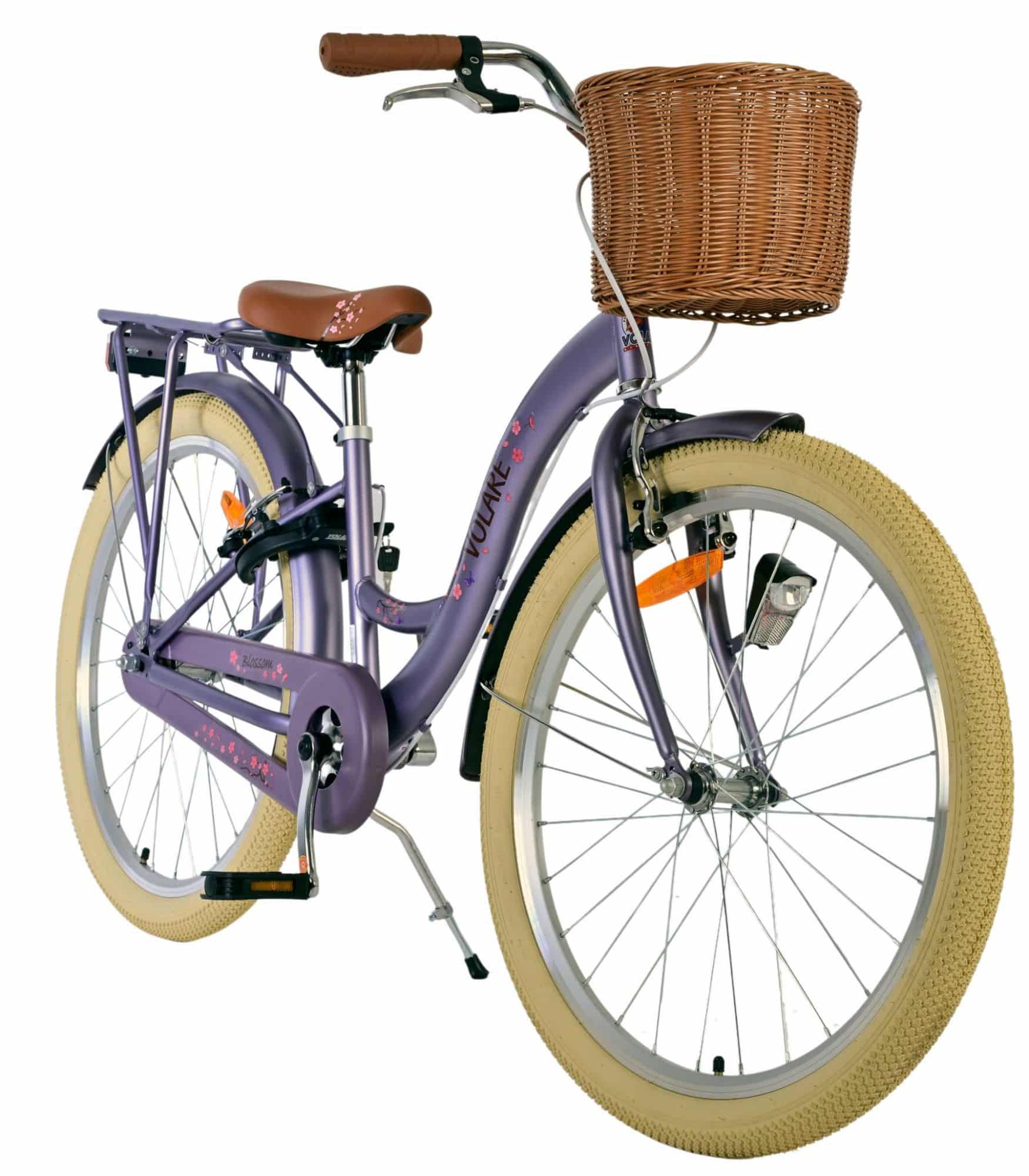 Volare Blossom Kinderfiets 24 inch Meisjesfiets Paars Twee Handremmen - Afbeelding 5