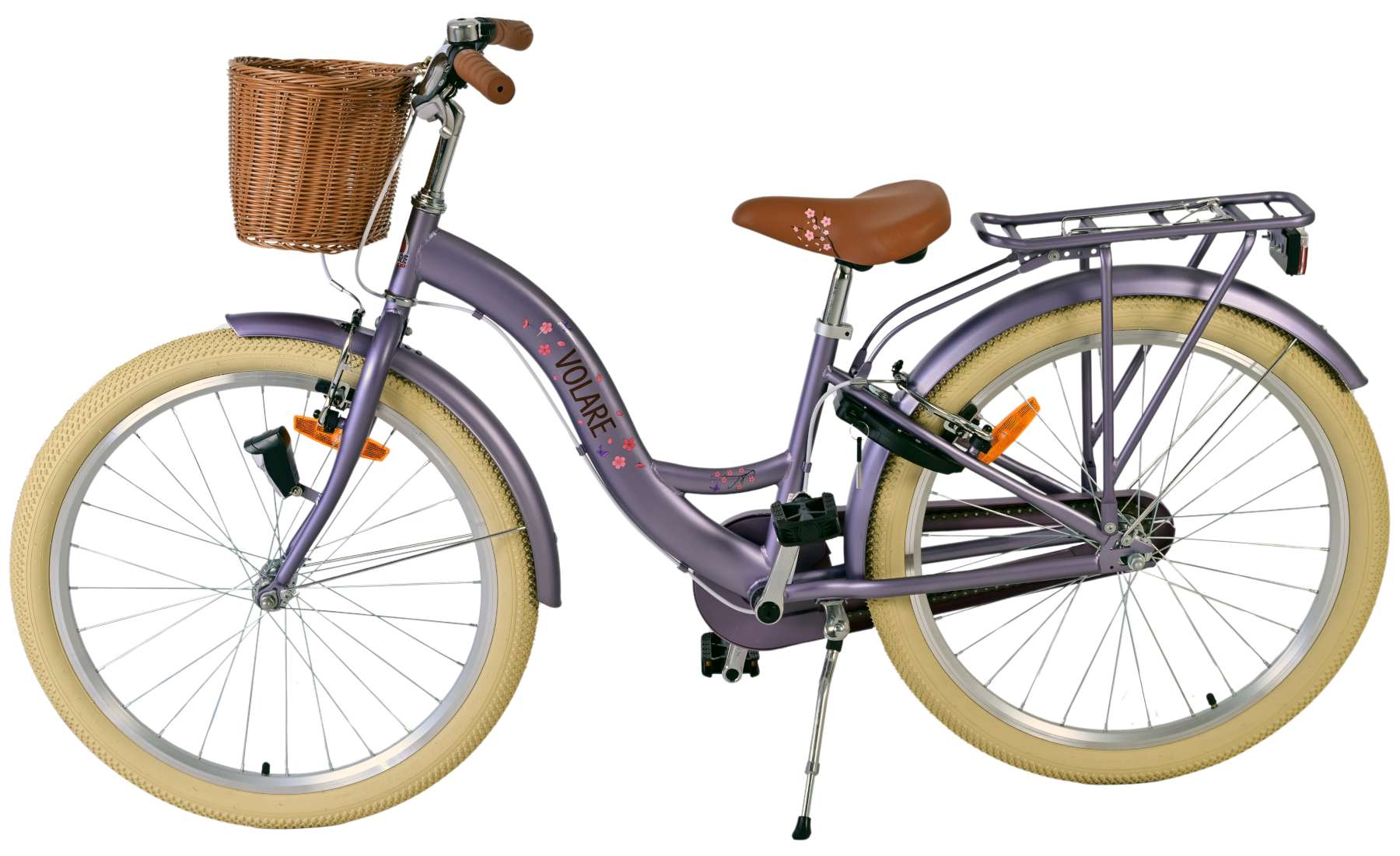 Volare Blossom Kinderfiets 24 inch Meisjesfiets Paars Twee Handremmen - Afbeelding 7