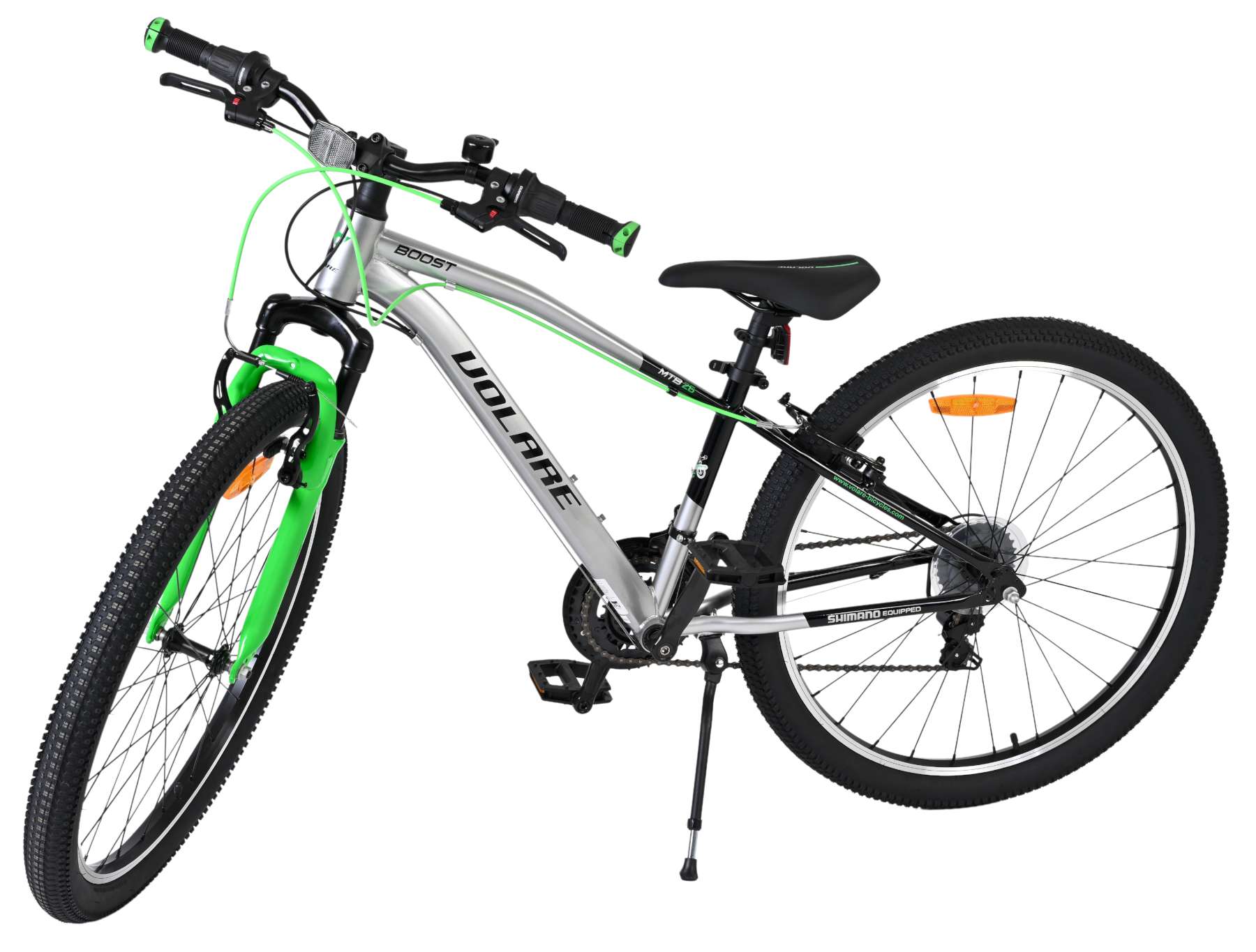 Volare Boost 26 inch Jongensfiets Zilver Groen 21 Versnellingen - Afbeelding 9