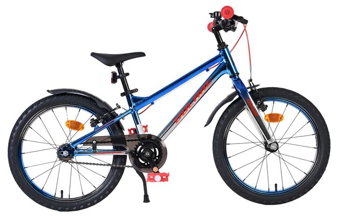 Volare Chrome Kinderfiets 18 inch Jongensfiets Blauw Zilver