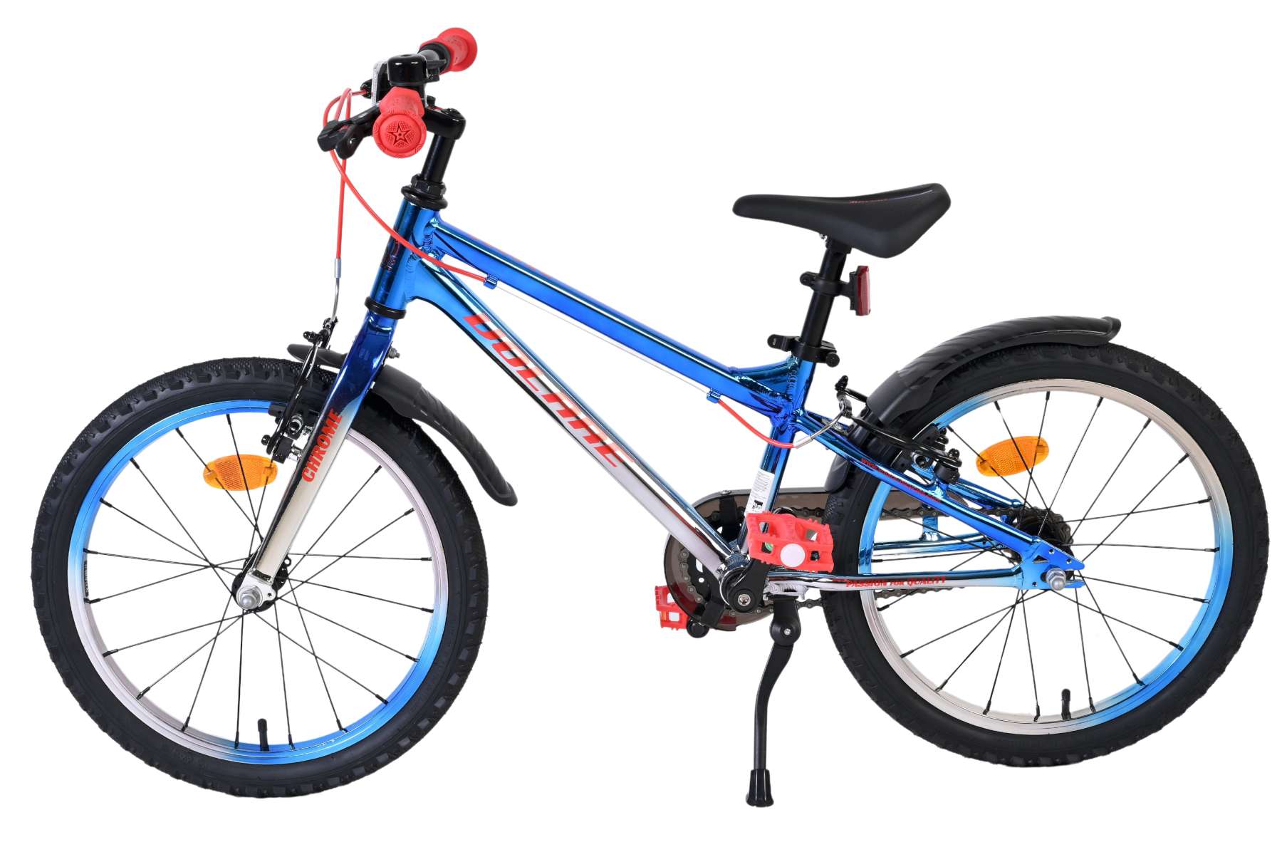 Volare Chrome Kinderfiets 18 inch Jongensfiets Blauw - Afbeelding 7