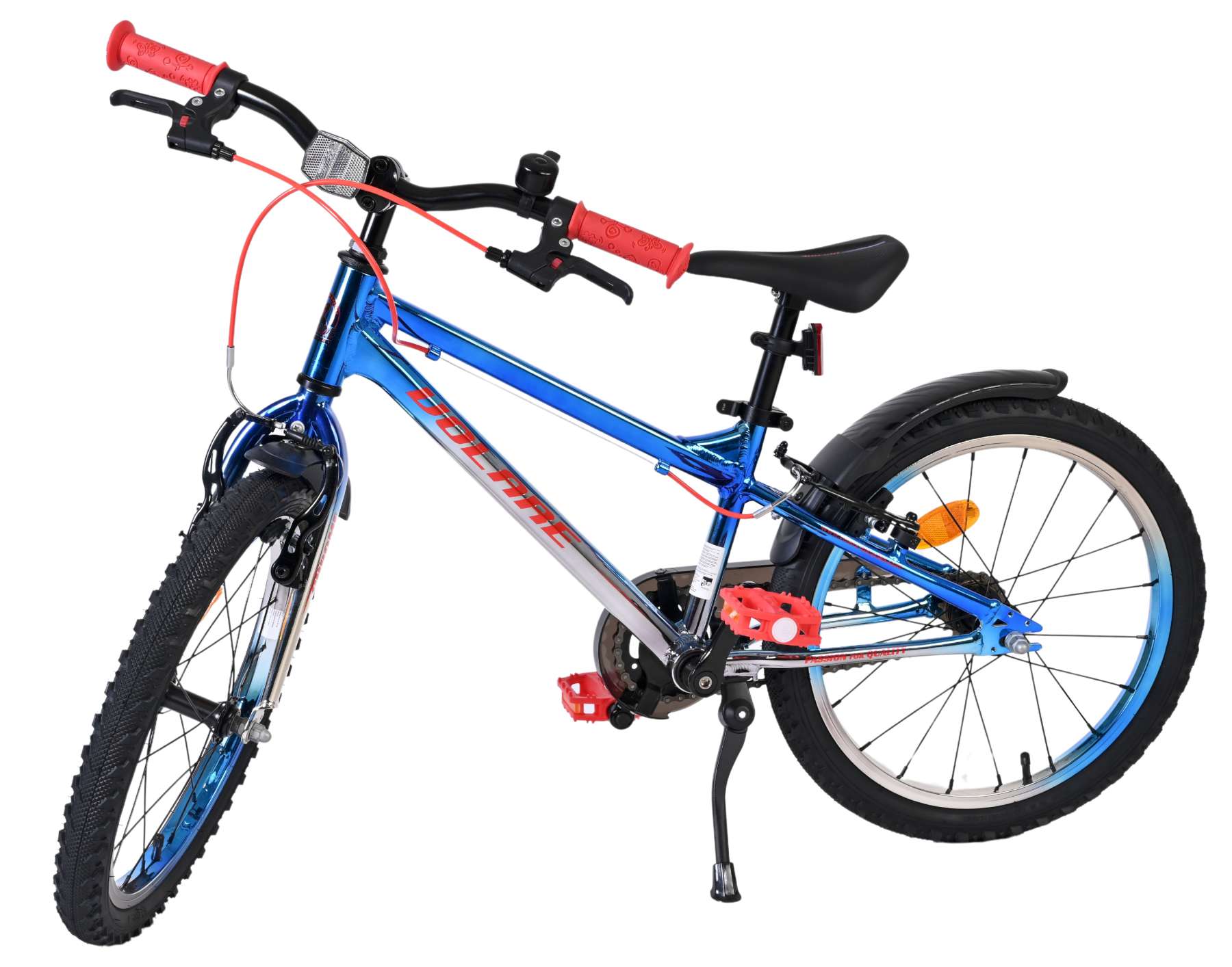 Volare Chrome Kinderfiets 18 inch Jongensfiets Blauw - Afbeelding 8