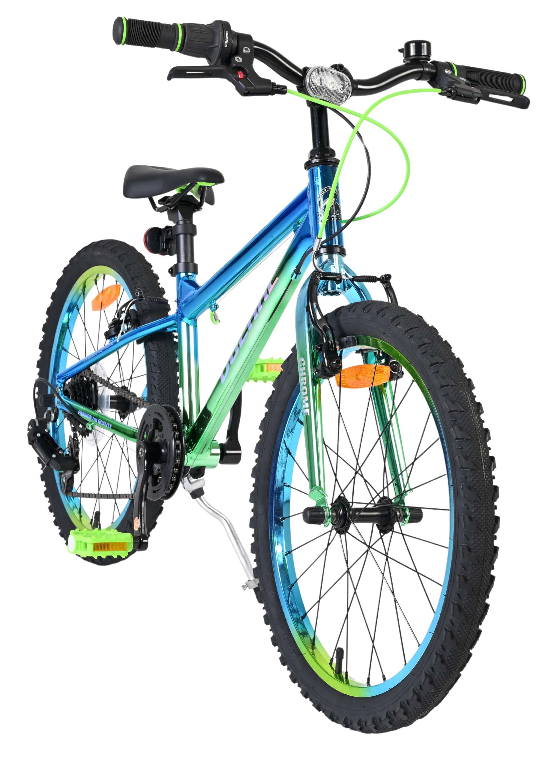 Volare Chrome Kinderfiets 20 inch Jongensfiets Blauw Twee Handremmen - Afbeelding 6