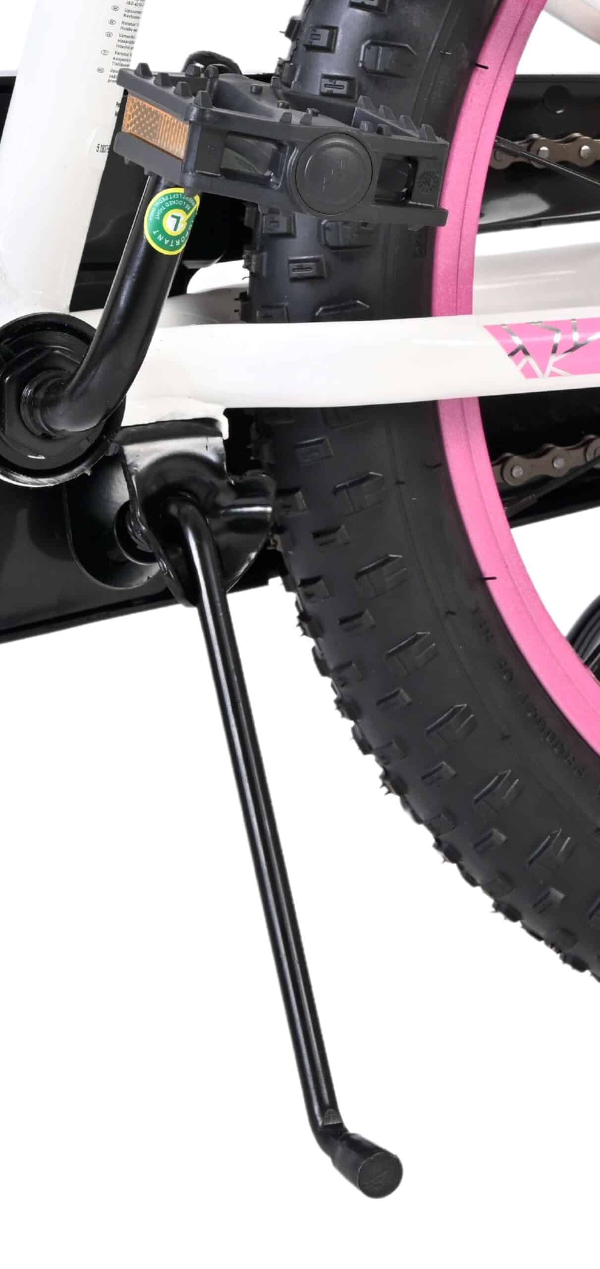 Volare Lily Kinderfiets 18 inch Meisjesfiets Wit Twee Handremmen - Afbeelding 9
