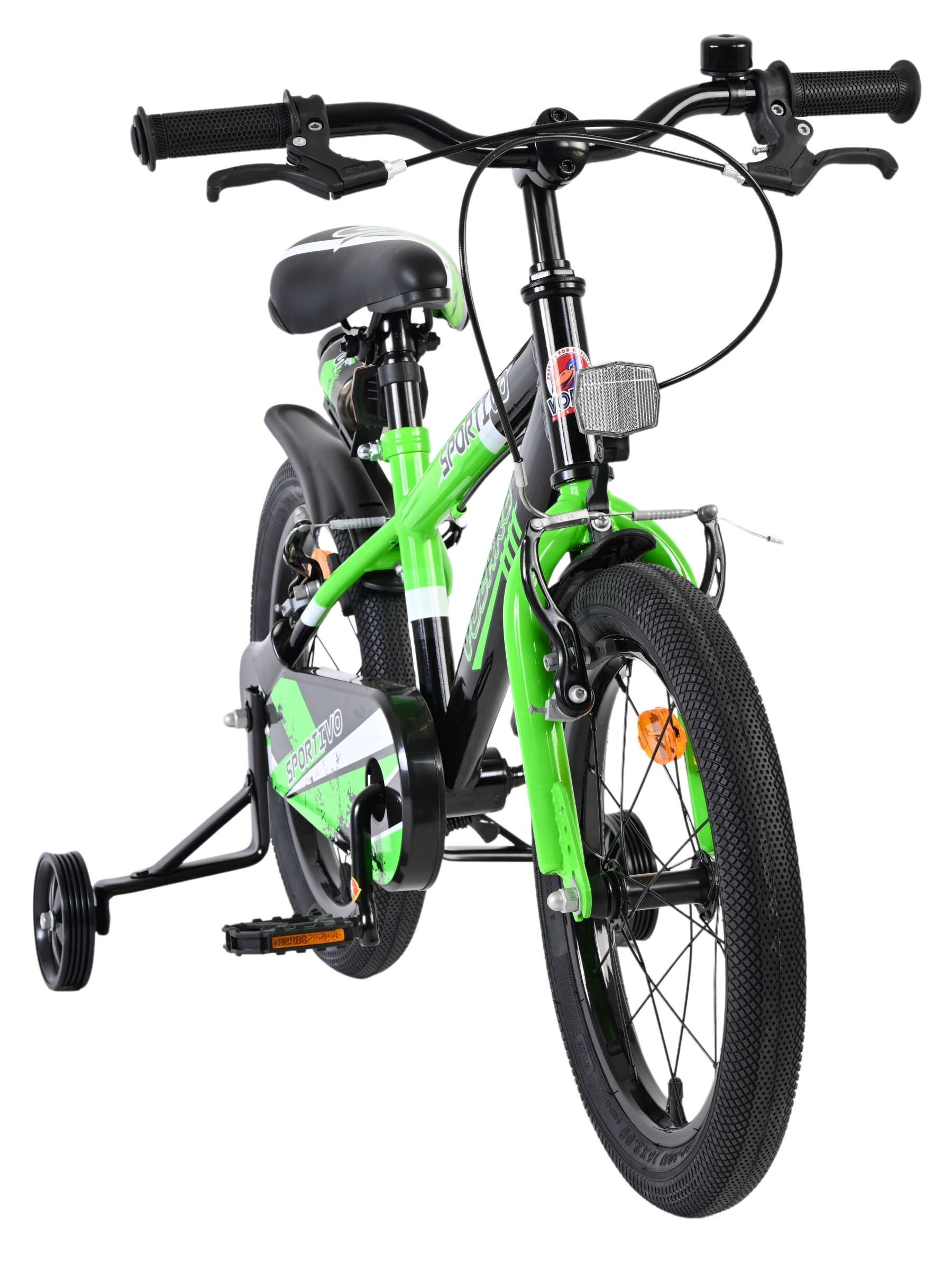 Volare Sportivo Kinderfiets 16 inch Jongensfiets Groen Twee Handremmen - Afbeelding 5