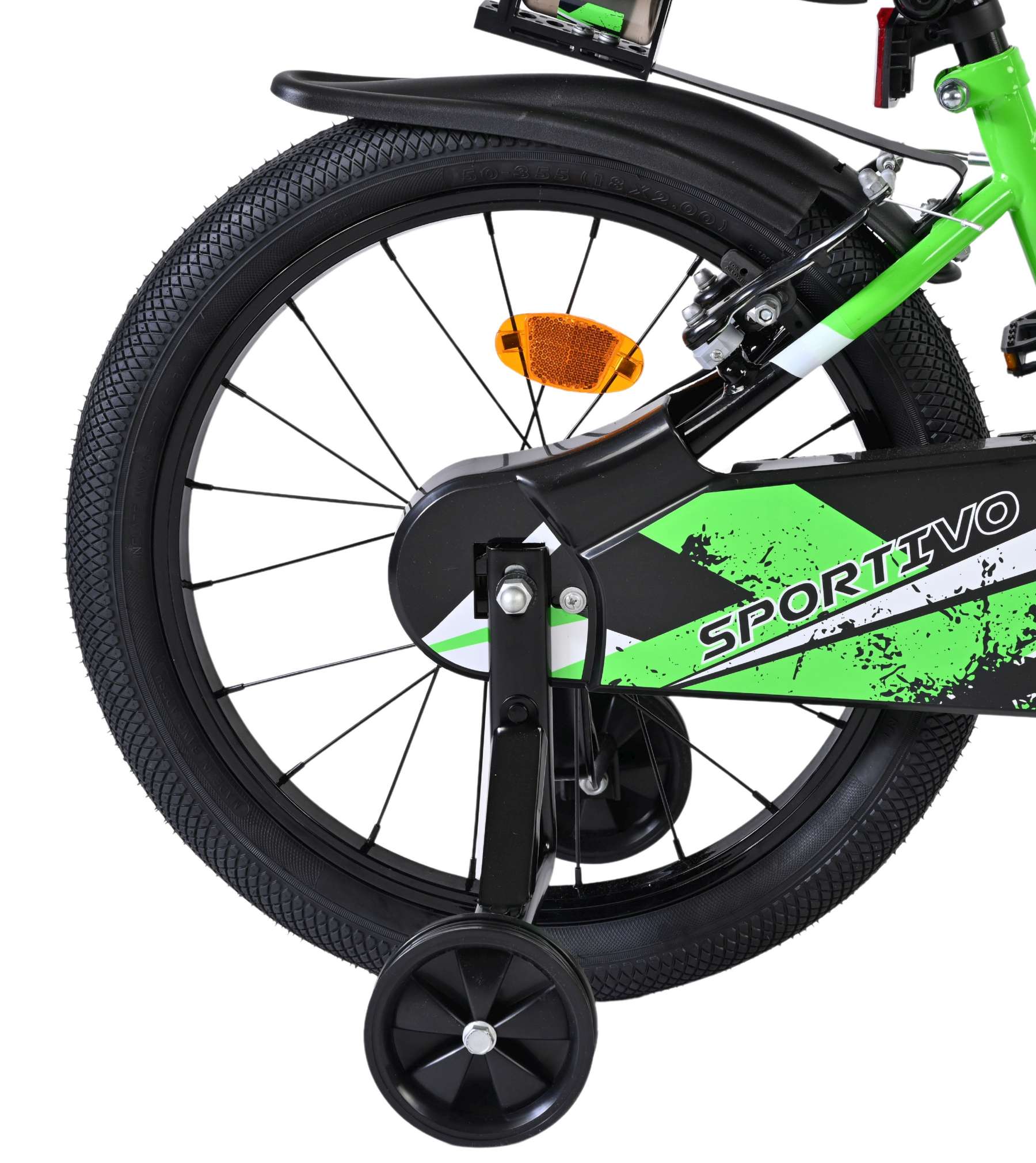 Volare Sportivo Kinderfiets 18 inch Jongensfiets Groen Twee Handremmen - Afbeelding 2