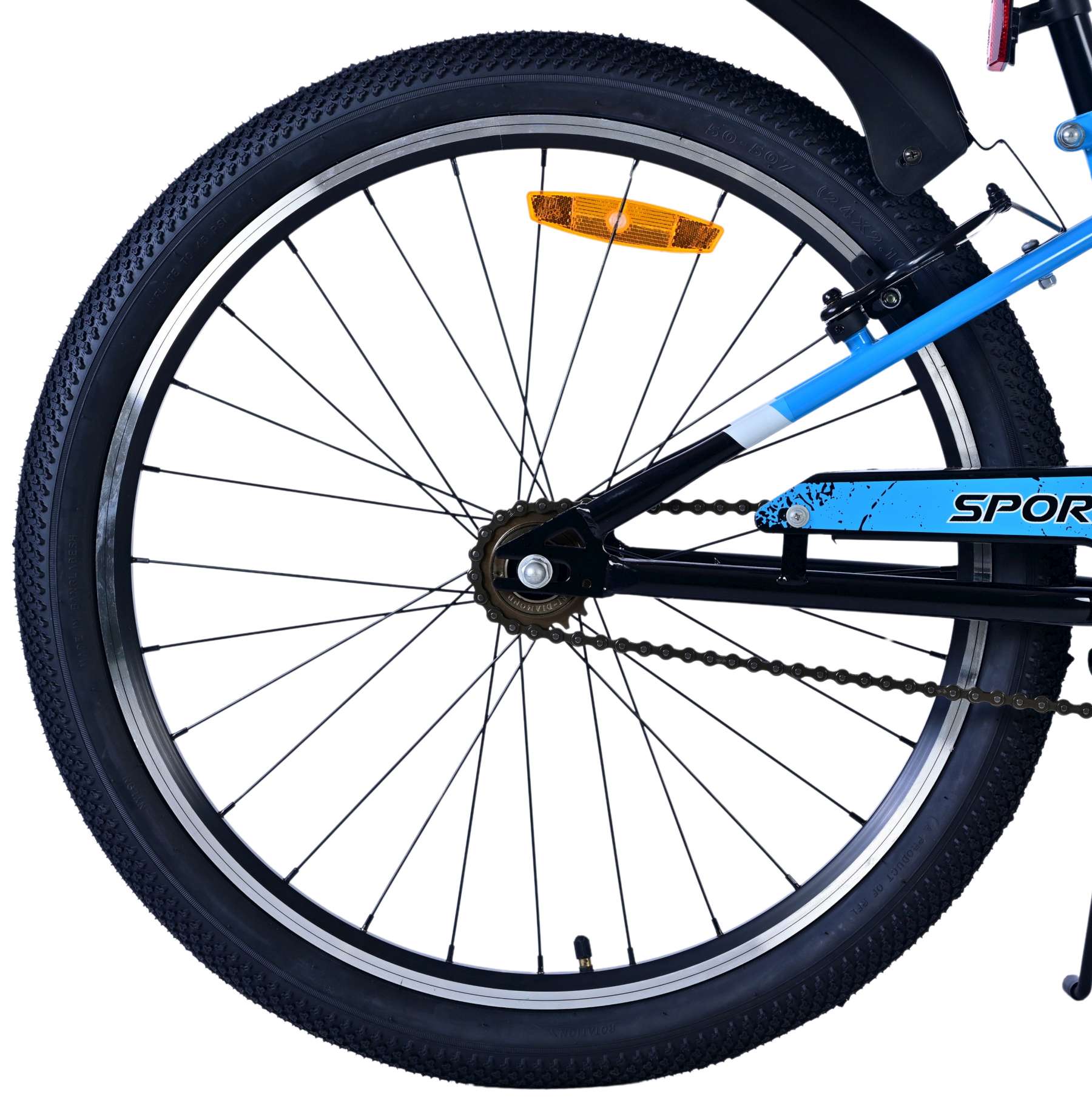 Volare Sportivo Kinderfiets 24 inch Jongensfiets Blauw Twee Handremmen - Afbeelding 2