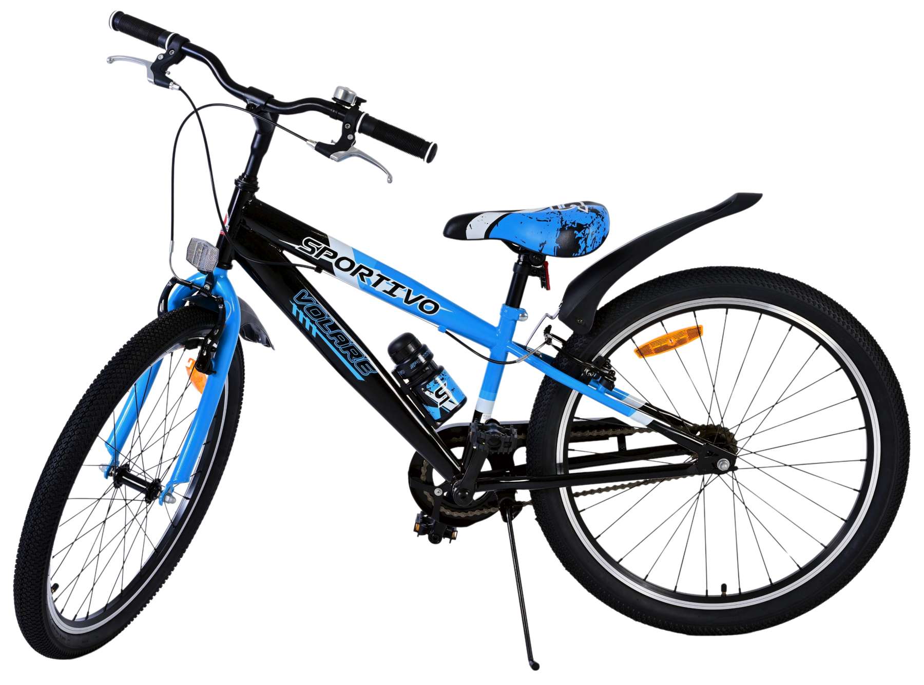Volare Sportivo Kinderfiets 24 inch Jongensfiets Blauw Twee Handremmen - Afbeelding 8