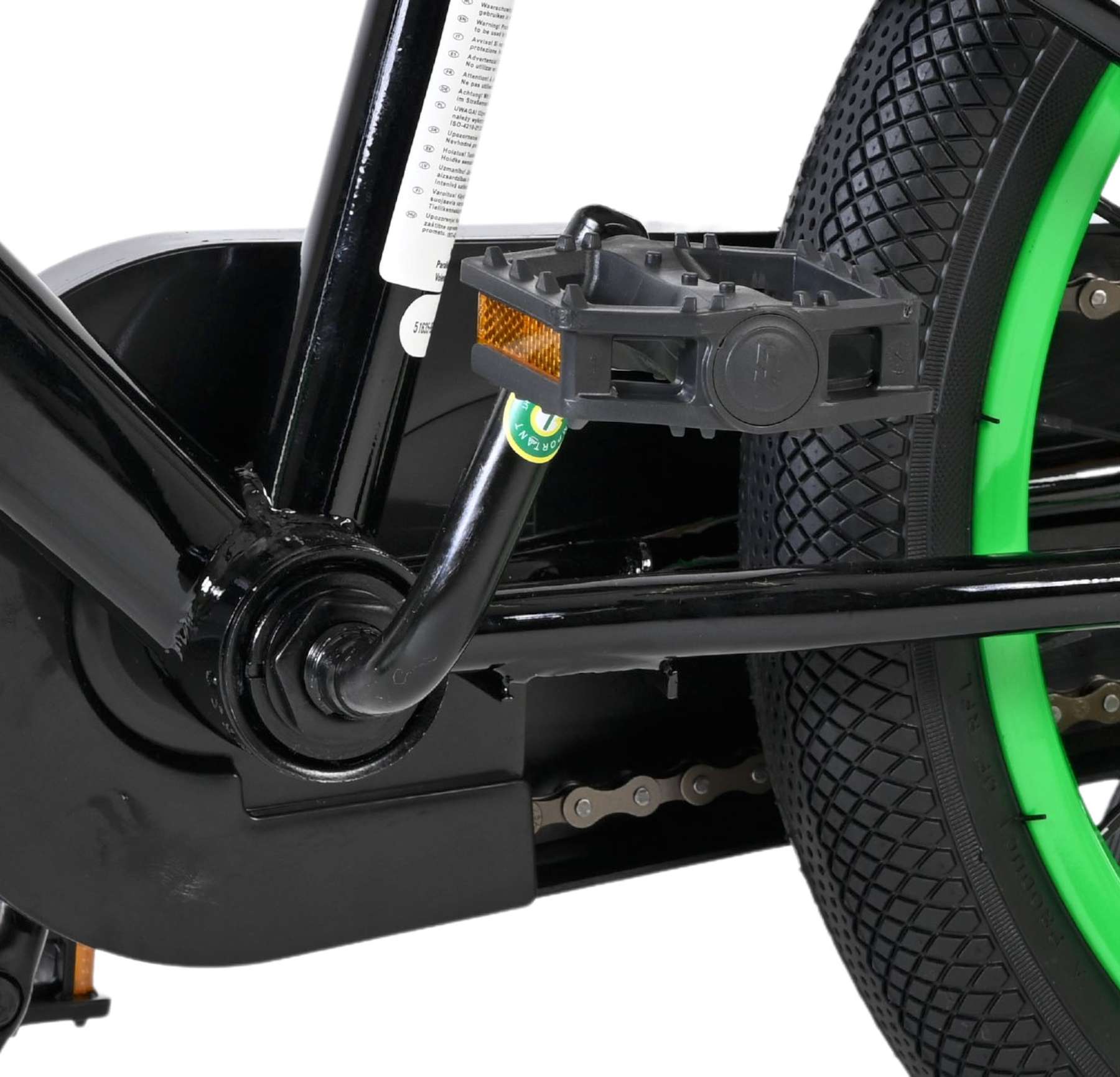 Volare Strike Kinderfiets 16 inch Jongensfiets Groen Twee Handremmen - Afbeelding 9