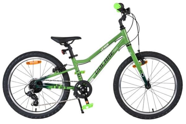 Volare Venom Kinderfiets 20 inch Jongensfiets Groen 6 Versnellingen