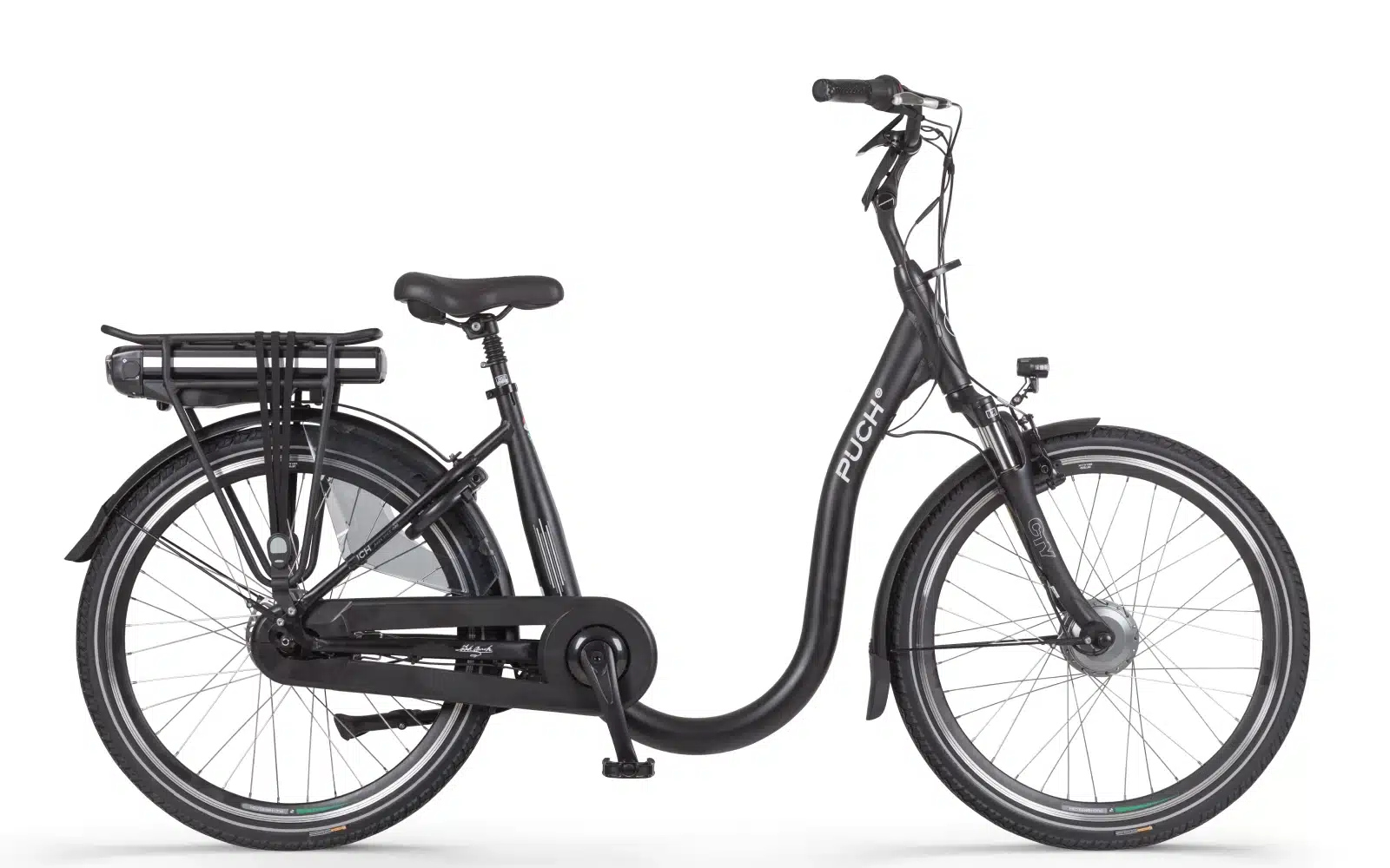 Puch E-Comfort N7 Elektrische Damesfiets Black Matt 44 cm