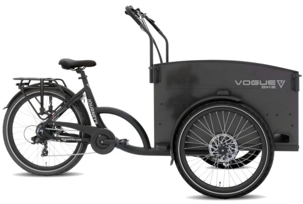 Vogue Journey S Elektrische Bakfiets in Matt Black Black