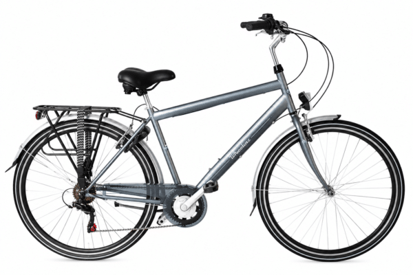Wheelerz Herenfiets 28 inch 6 speed City Bike Grijs
