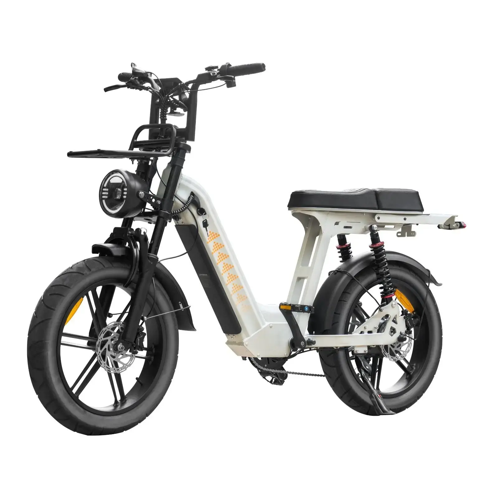 QmWheel D50 elektrische fatbike in het wit