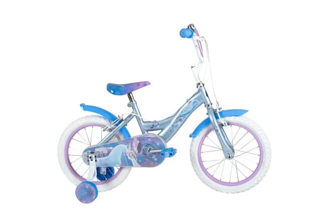 Disney Frozen 2 Kinderfiets 16 inch Meisjesfiets Blauw Paars Twee Handremmen